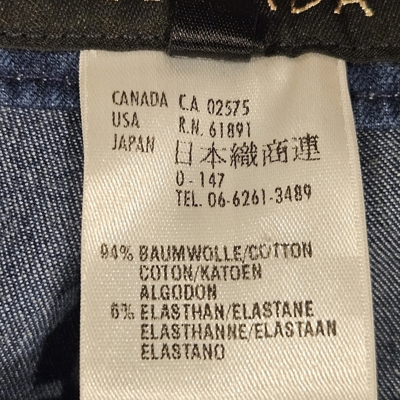 Escada Vintage EU 38 Hippie Boho Floral Dopamine Straight Leg Blue Jeans - Picture 4 of 13